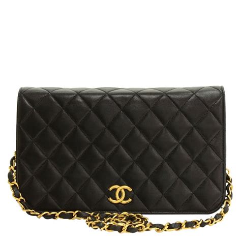 chanel flap bag back|Chanel full flap bag.